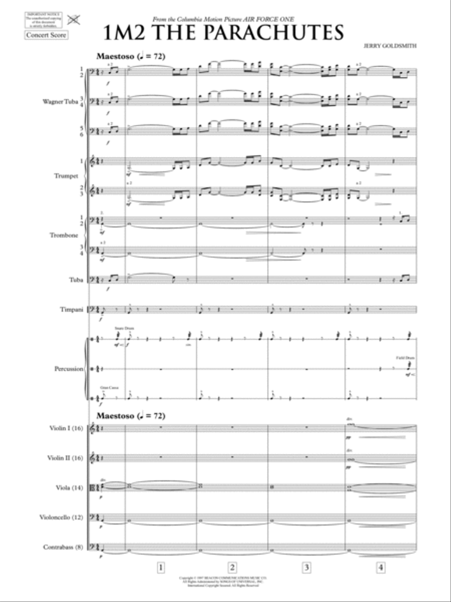 The Parachutes - Score Only Full Orchestra scores gallery preview page 3