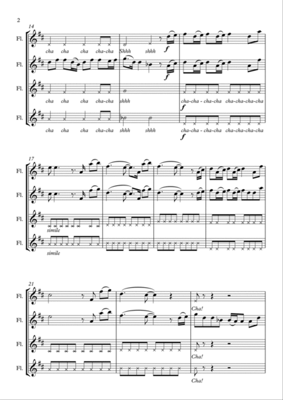 How Far I'll Go Woodwind Ensemble scores gallery preview page 2
