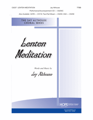 Book cover for Lenten Meditation