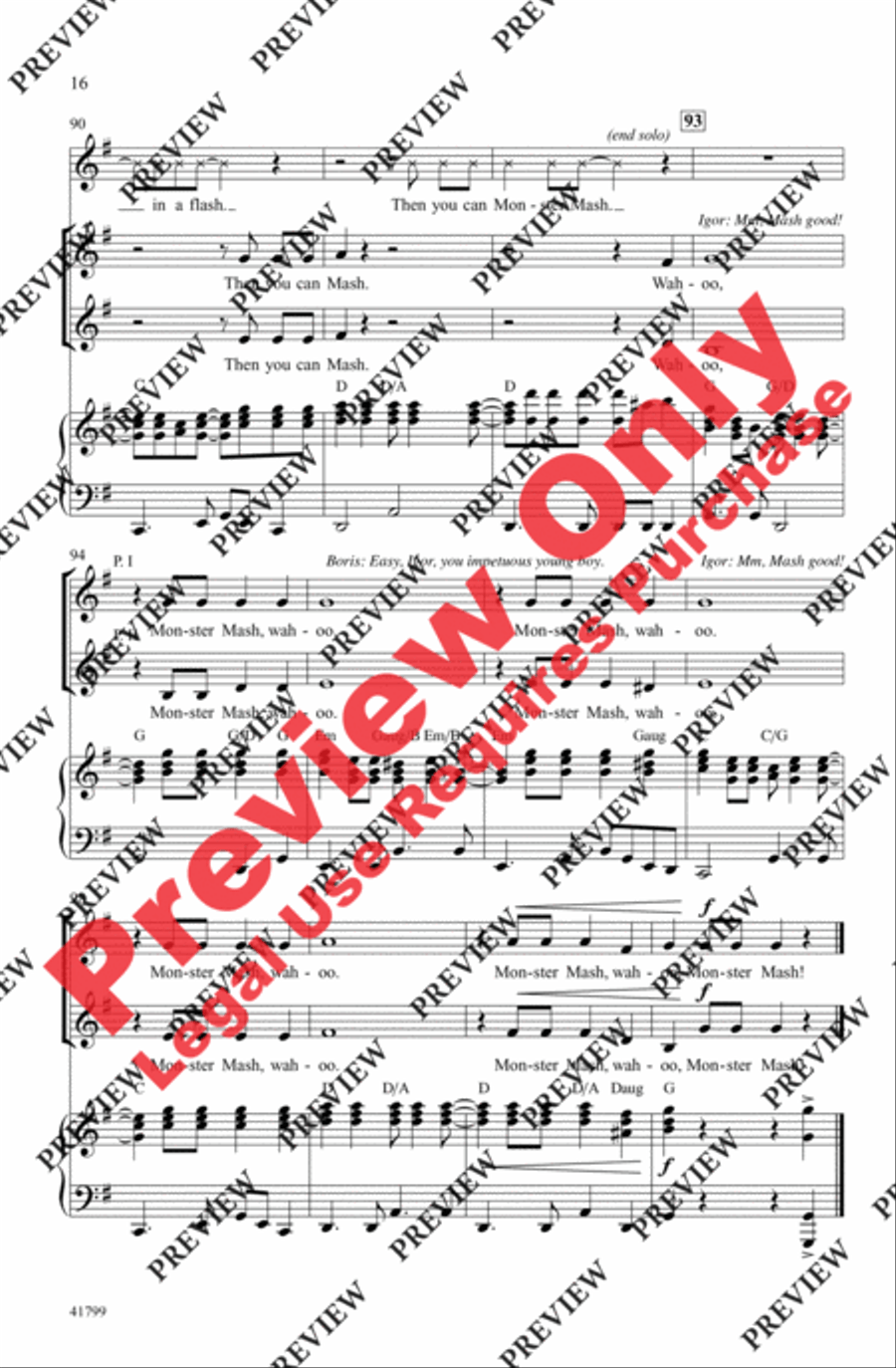 Monster Mash Monster Mash 2-Part scores gallery preview page 16