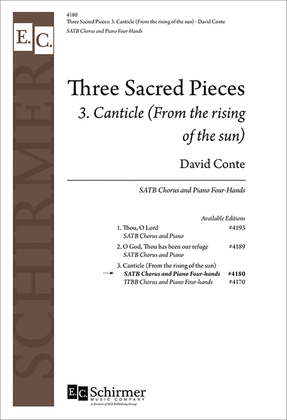 Book cover for Three Sacred Pieces: 3. Canticle