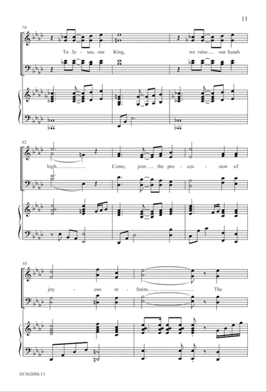 Hosanna! We Sing! Hosanna! We Sing! 4-Part scores gallery preview page 11