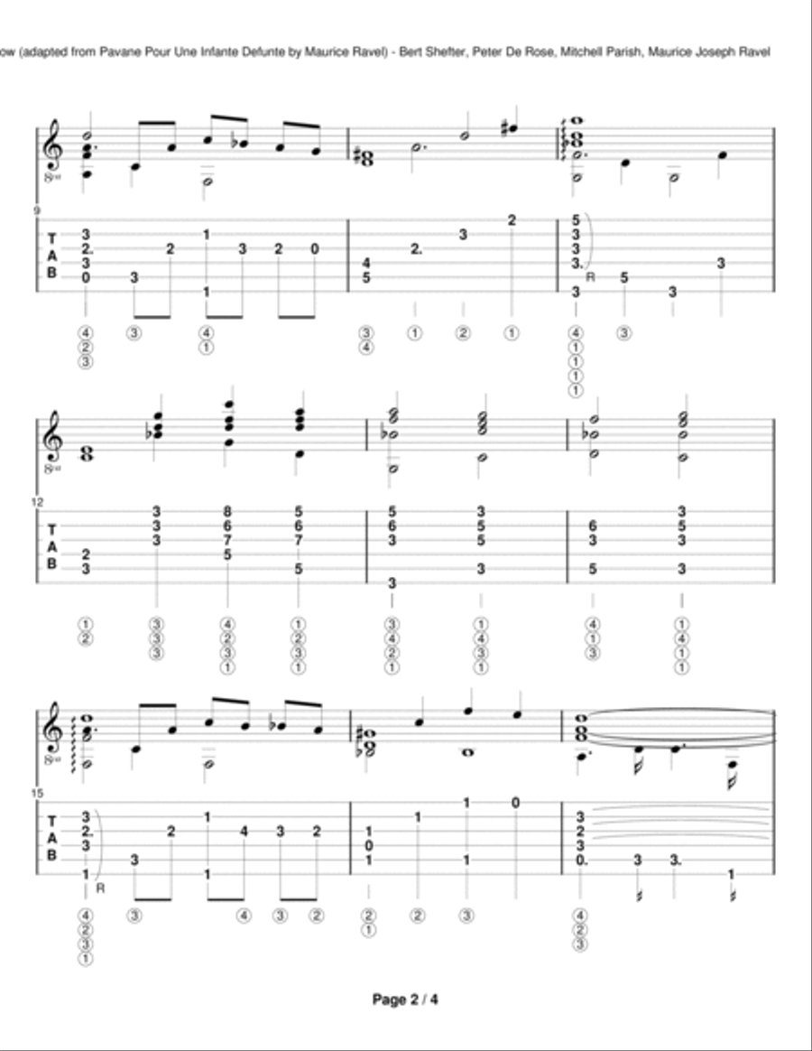 Lamp Is Low Guitar Solo scores gallery preview page 2