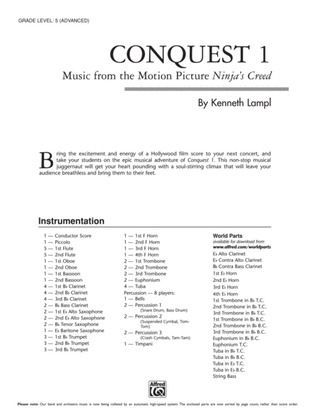 Conquest 1 (from the motion picture Ninja's Creed): Score