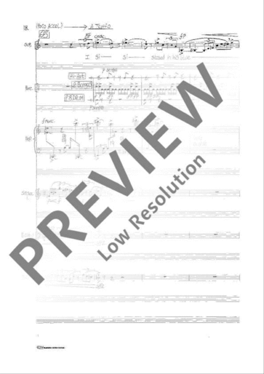 Lament for a Hanging Man Study Score scores gallery preview page 21