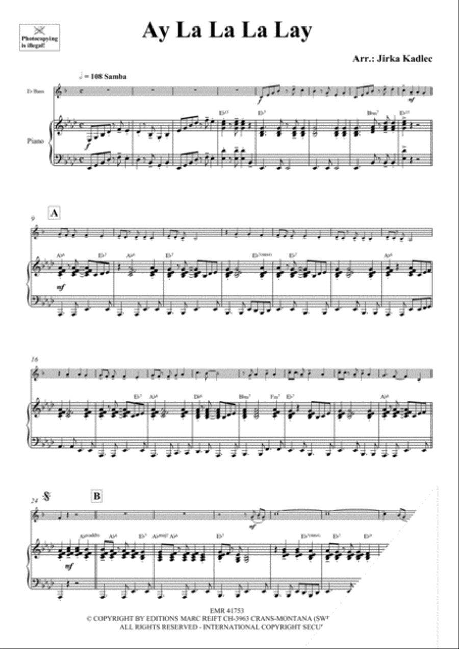 Ay La La La Lay Ay La La La Lay Voice Solo scores gallery preview page 4