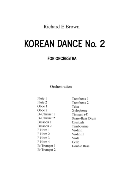 Korean Dance No. 2 for Orchestra image number null