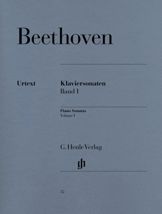 Book cover for Beethoven - Piano Sonatas Book 1 Urtext