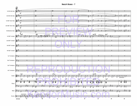 Doug Beach Bossa (Full Score)