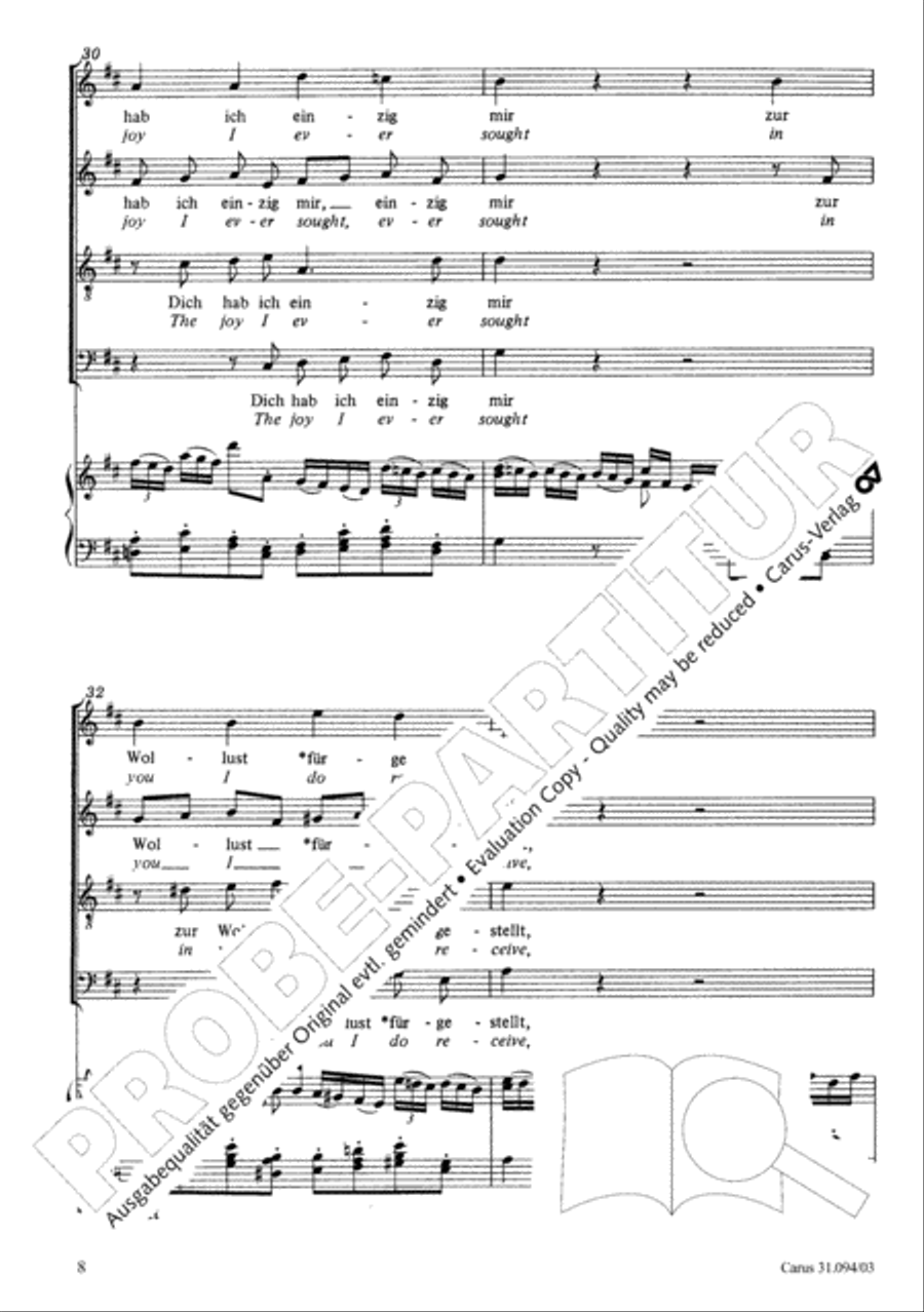What has this world to give (Was frag ich nach der Welt) 4-Part scores gallery preview page 9
