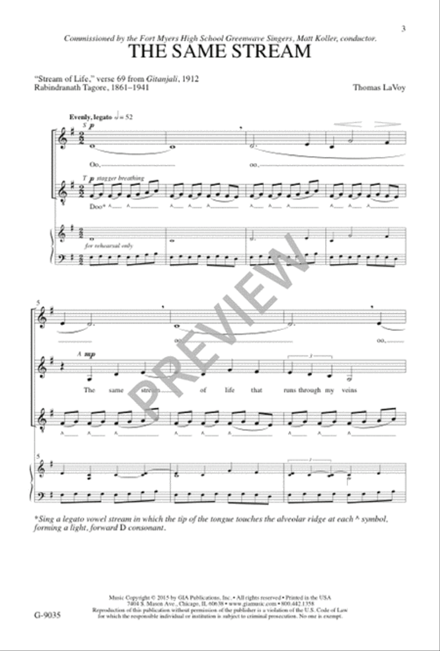 The Same Stream Divisi scores gallery preview page 4