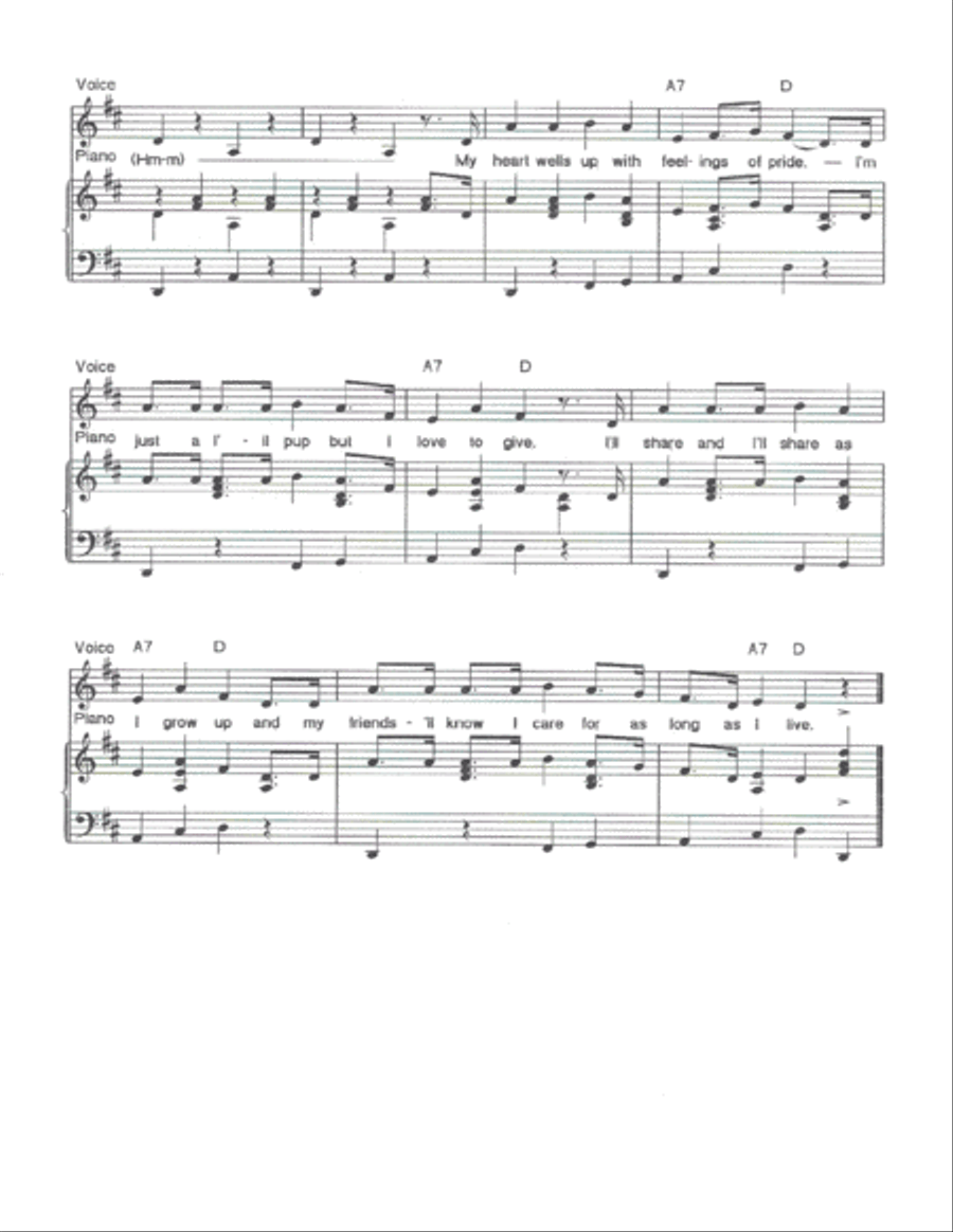 Puddle Jumpin'... A Songbook for Children of All Ages: Demo Sheet Music Unison Choir scores gallery preview page 4