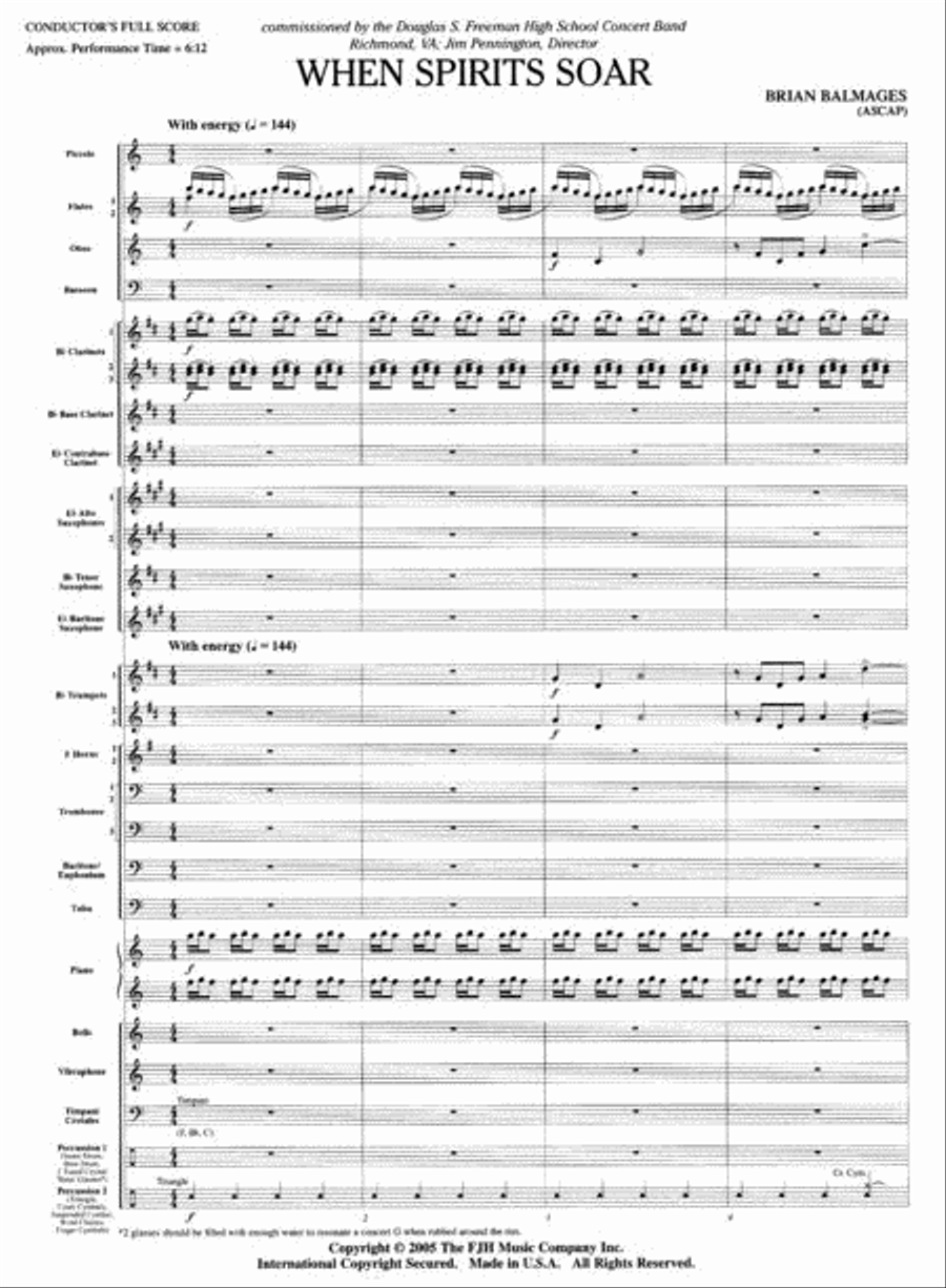When Spirits Soar Concert Band scores gallery preview page 2