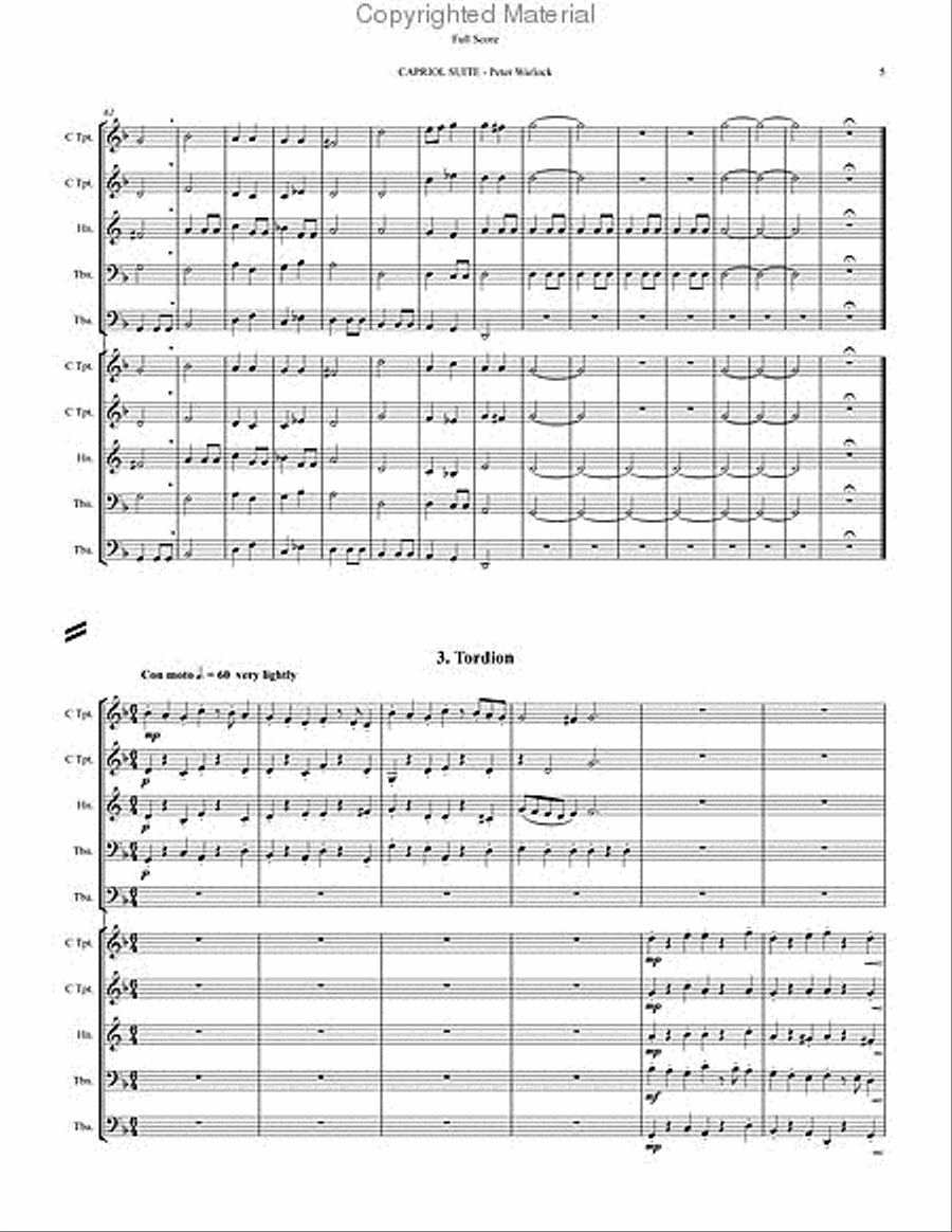 Capriol Suite Score scores gallery preview page 4