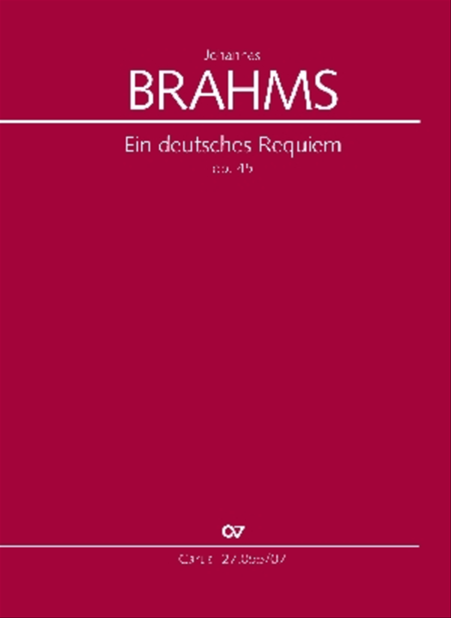 Ein Deutsches Requiem (German Requiem) 4-Part scores gallery preview page 1