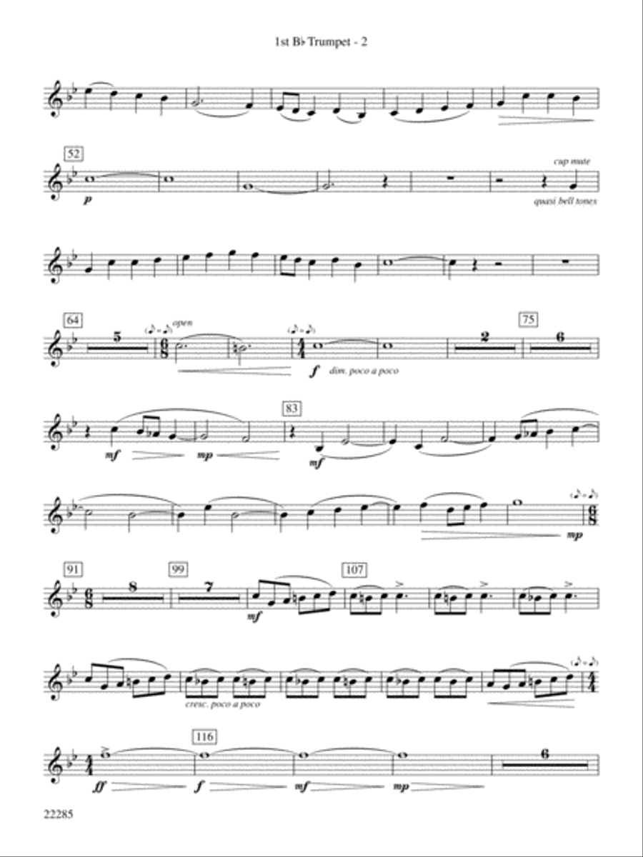 Riders on the Wind: 1st B-flat Trumpet Concert Band scores gallery preview page 2