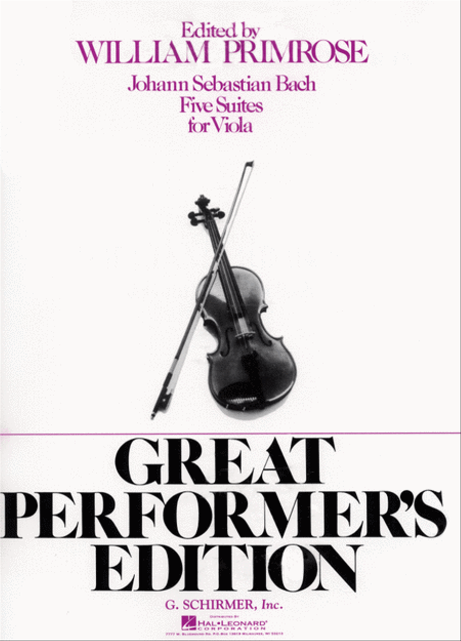 5 Suites Viola Solo scores gallery preview page 1