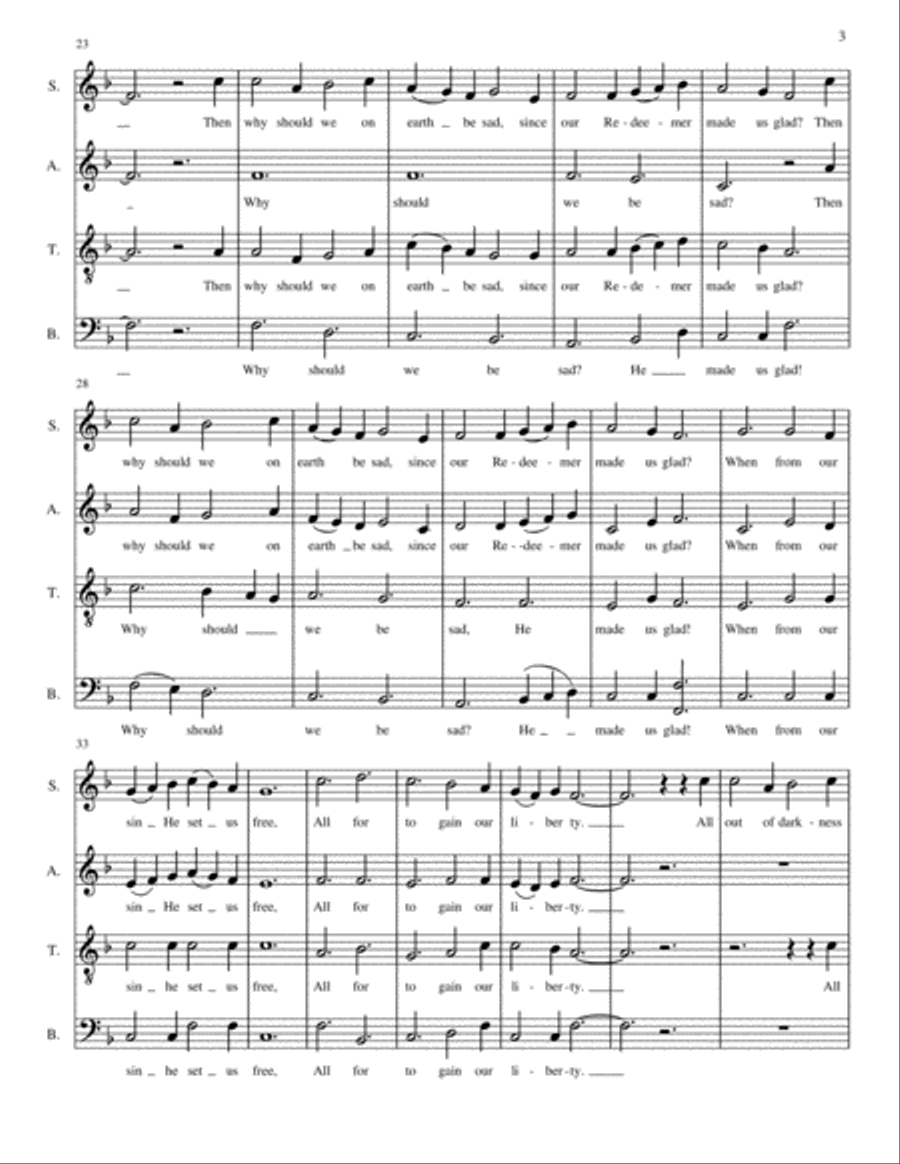 Sussex Carol Sussex Carol 4-Part scores gallery preview page 3