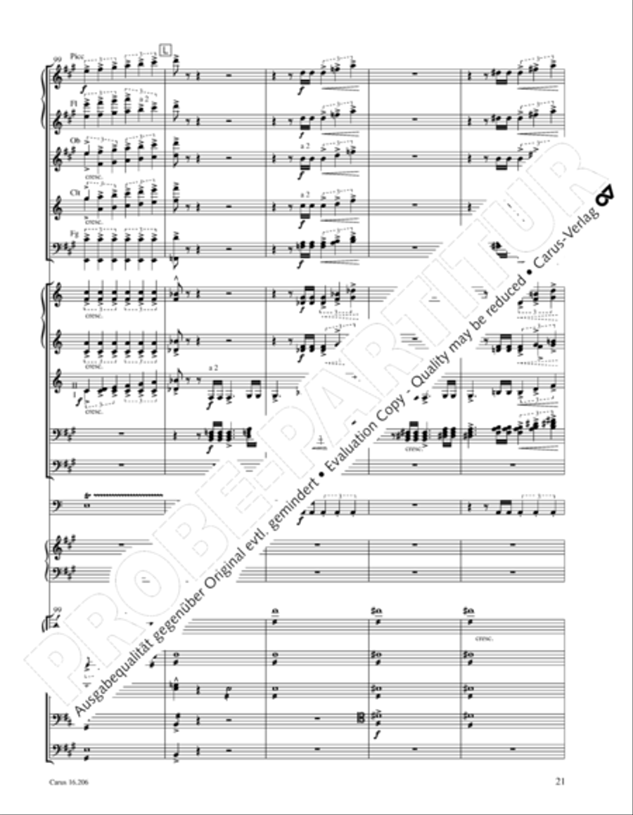 Preludio sinfonico Orchestra scores gallery preview page 22