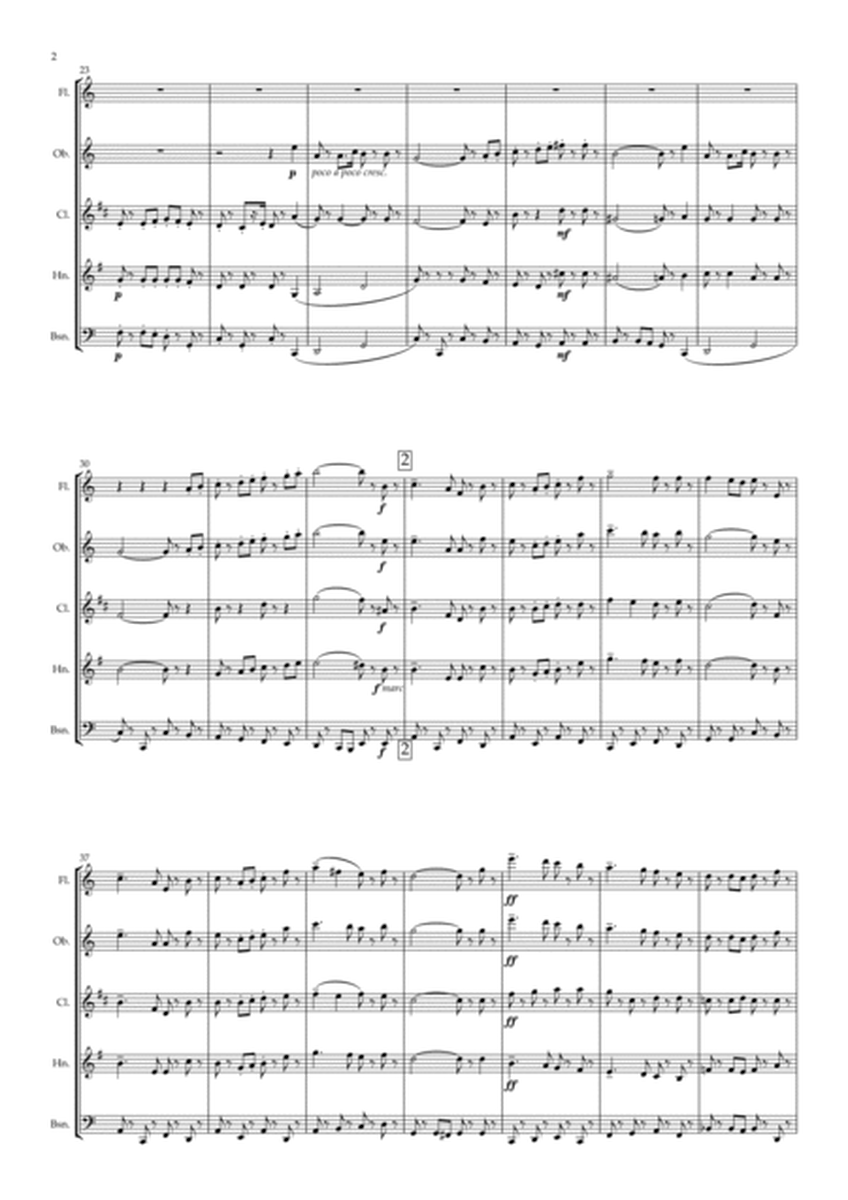 Dubois: Deuxième Suite pour Instruments à vent (2nd Suite-Winds) I.Ronde des Archers - wind quintet image number null