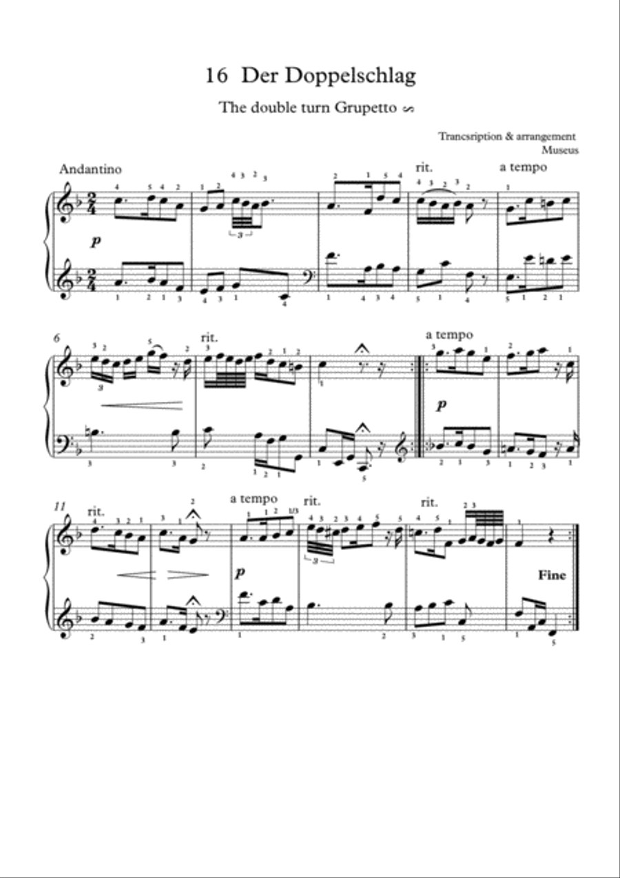Easy short pieces for Classical Piano I Easy Piano scores gallery preview page 4