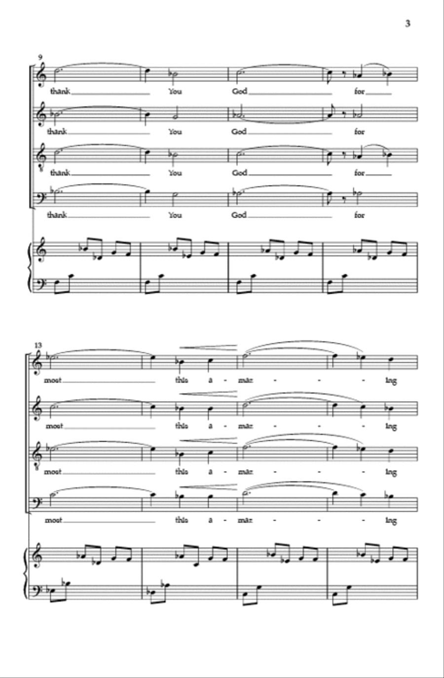 i thank You God for most this amazing 4-Part scores gallery preview page 3