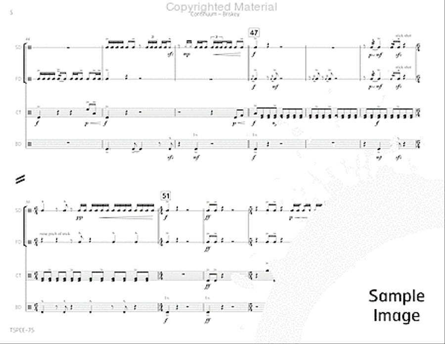 Continuum Continuum Percussion Ensemble scores gallery preview page 9
