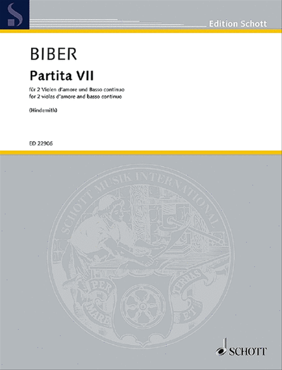 Partita VII Viola scores gallery preview page 1