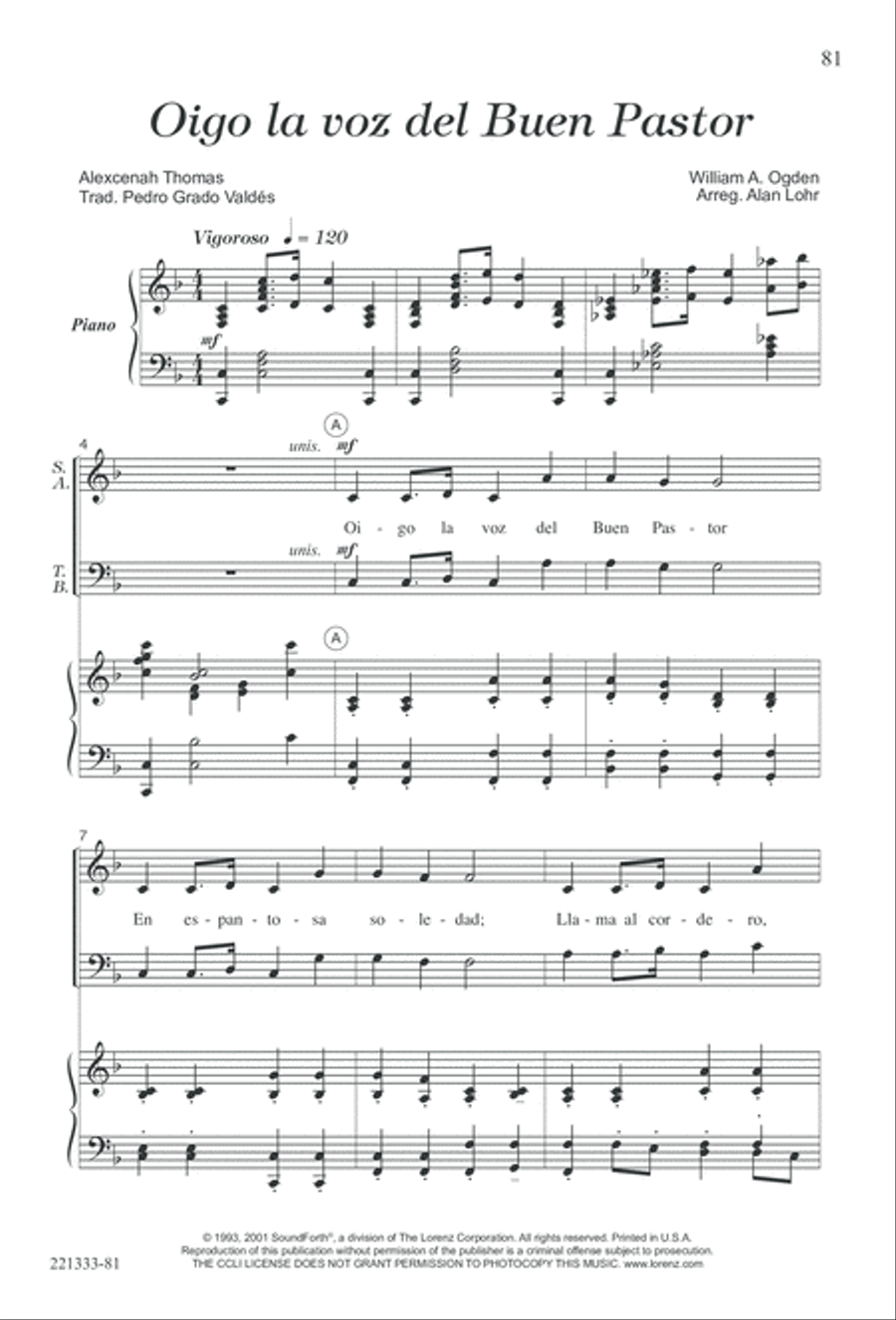 Siervos de Jesus Siervos de Jesus 4-Part scores gallery preview page 85