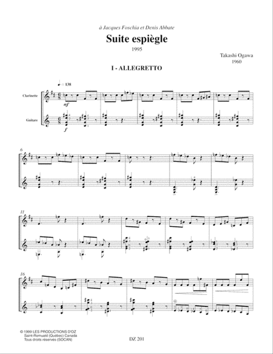 Suite espiègle Suite espiègle Flute scores gallery preview page 3
