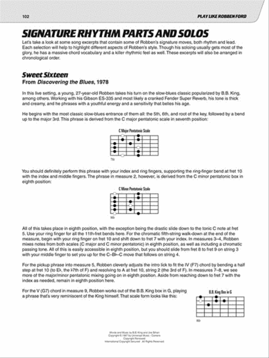 Play like Robben Ford Electric Guitar scores gallery preview page 6