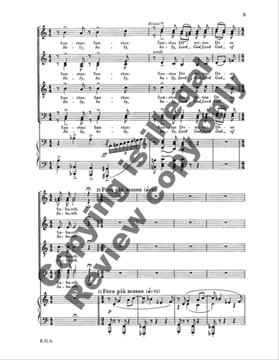 Te Deum (O God, we laud and praise Thee) 4-Part scores gallery preview page 7