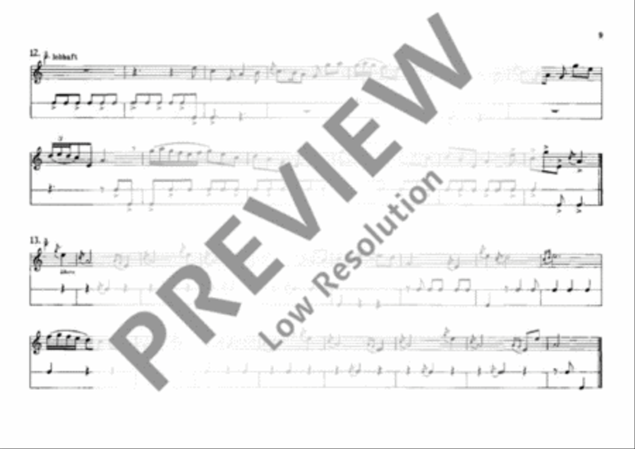 Pieces for Recorder and Drum Recorder scores gallery preview page 10