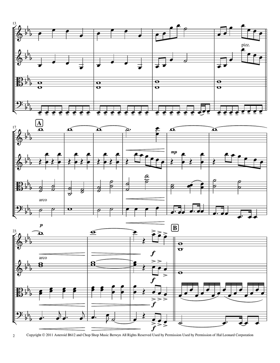 Turning Page String Quartet scores gallery preview page 2
