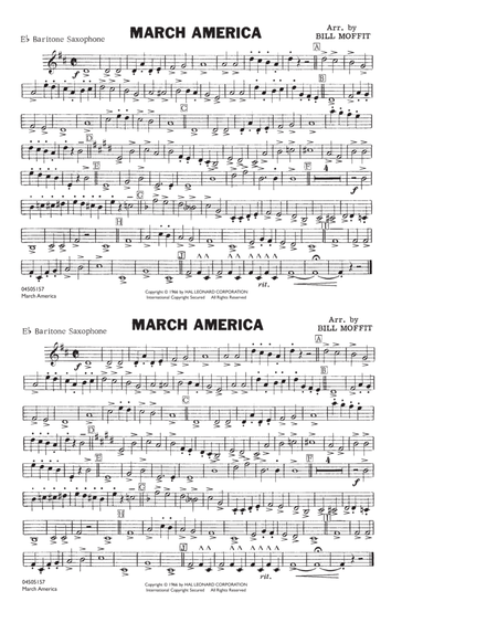 March America - Eb Baritone Sax