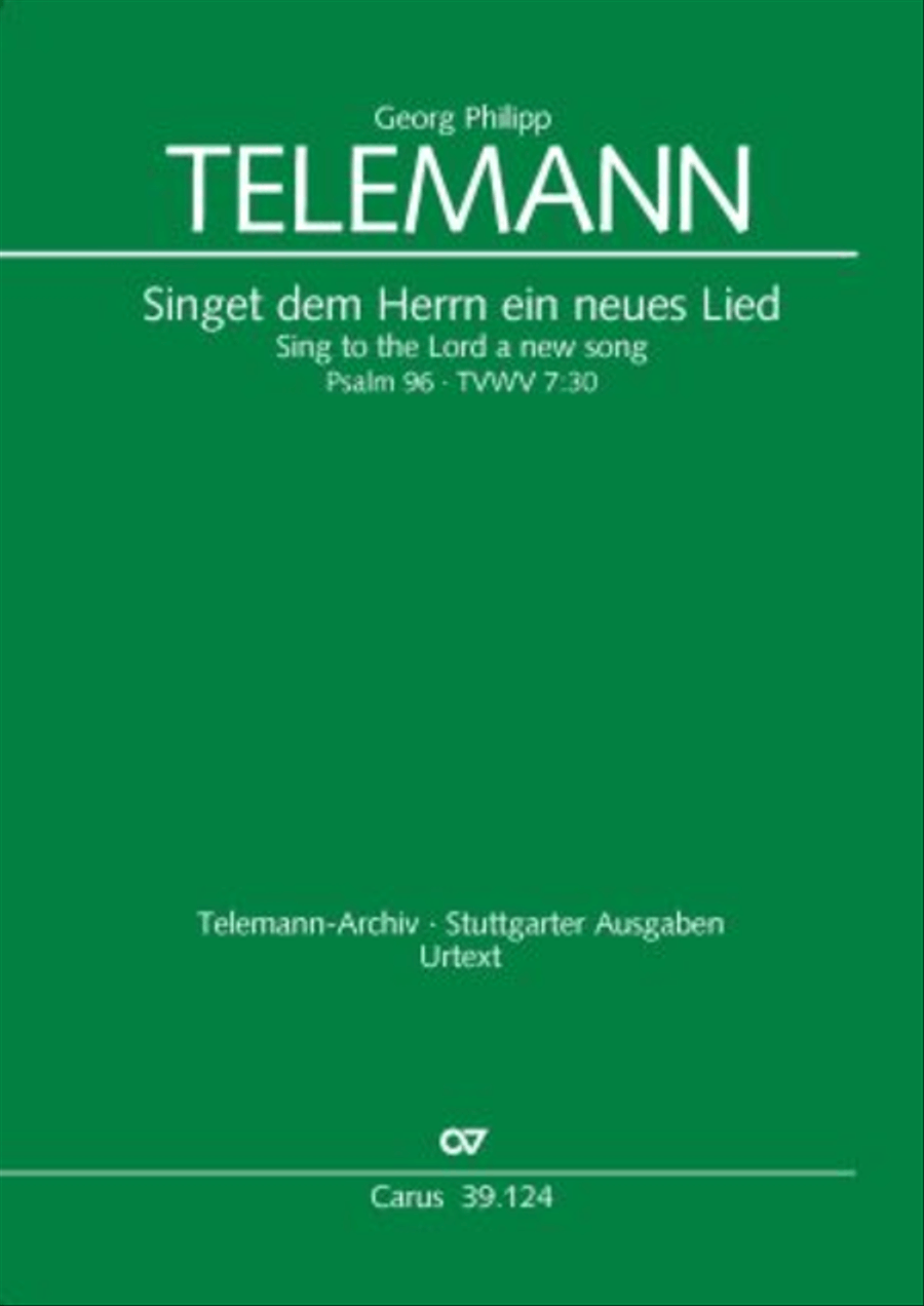 Sing to the Lord a new song (Singet dem Herrn ein neues Lied) 4-Part scores gallery preview page 1
