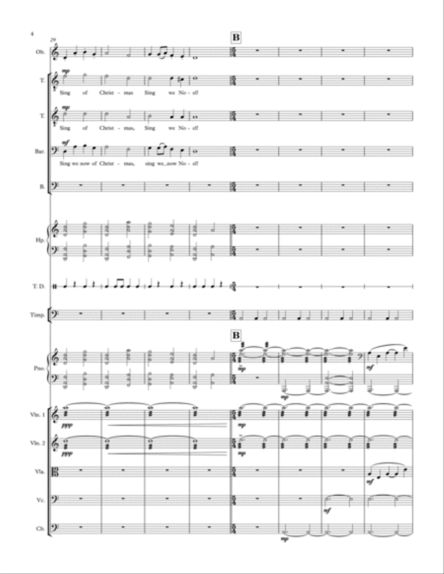 Sing We Now Of Christmas TTBB scores gallery preview page 4