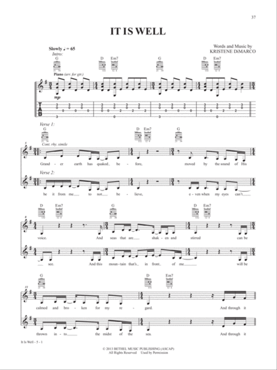 2015 Modern Christian Hits -- The Acoustic Covers Acoustic Guitar scores gallery preview page 11