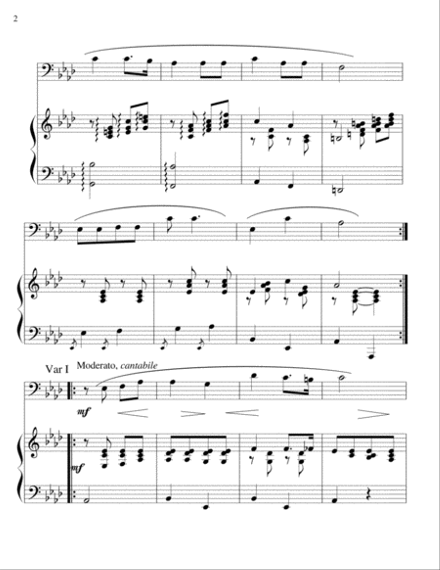 I Love You Truly-cello/piano Piano scores gallery preview page 2