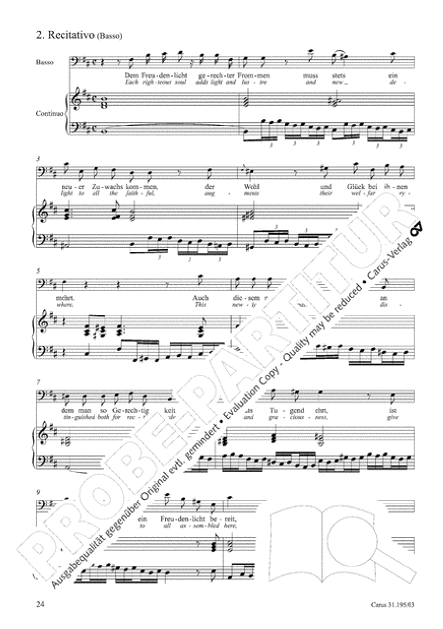 For the righteous light is sown (Dem Gerechten muss das Licht) 4-Part scores gallery preview page 25