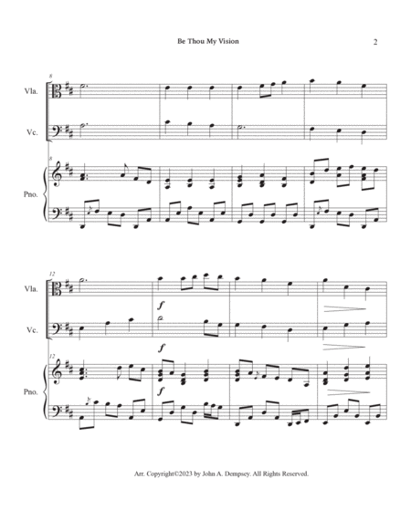 Be Thou My Vision (Trio for Viola, Cello and Piano) image number null
