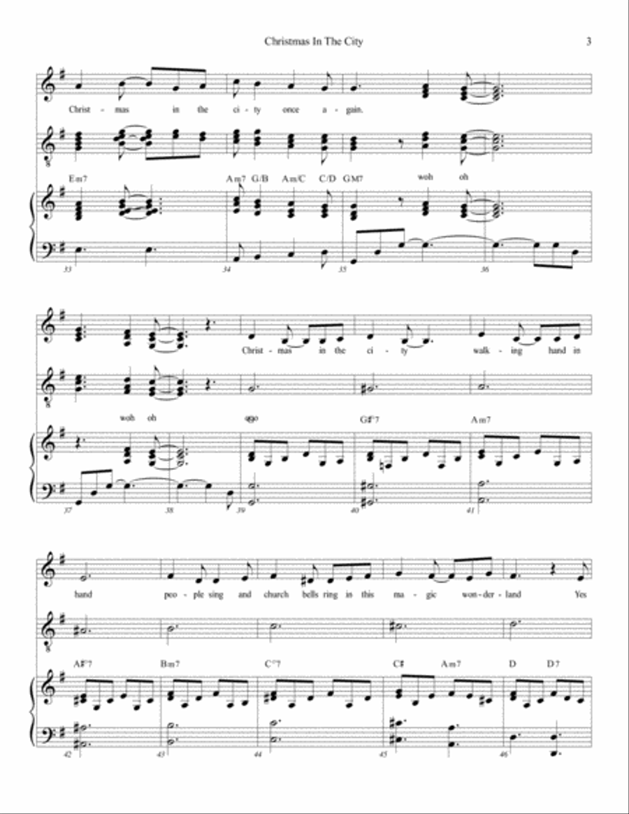 Christmas in the City from the musical Ben & Jake Voice scores gallery preview page 3