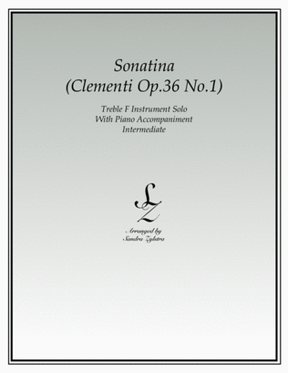 Sonatina-Clementi (Op. 36, No. 1) (treble F instrument solo)