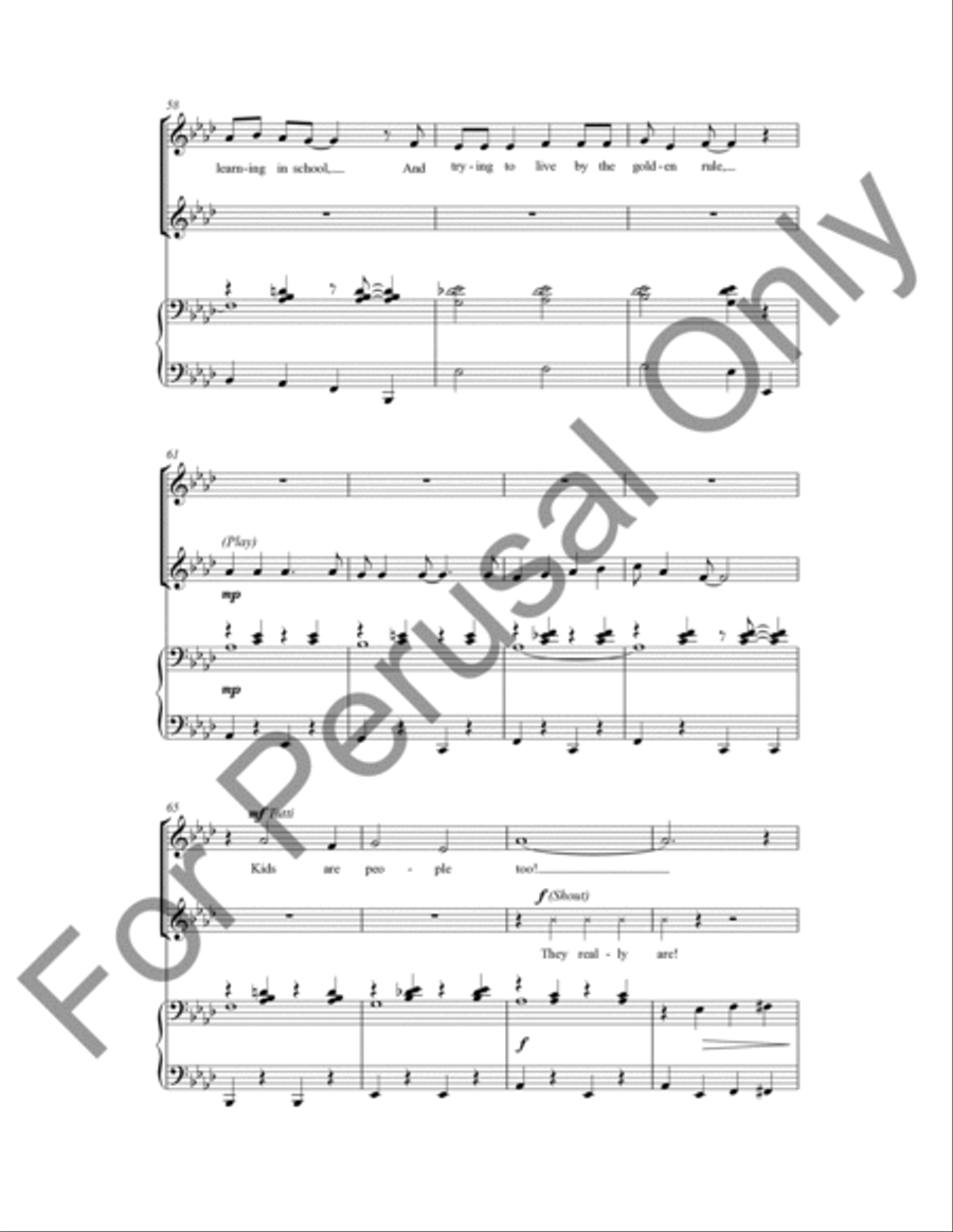 Kids Are People Too! Unison Choir scores gallery preview page 8