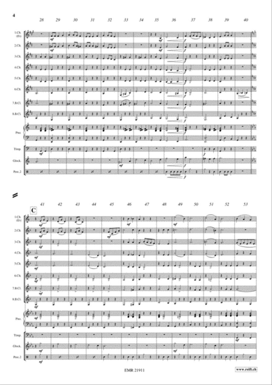 Vienna By Night Vienna By Night Clarinet scores gallery preview page 4
