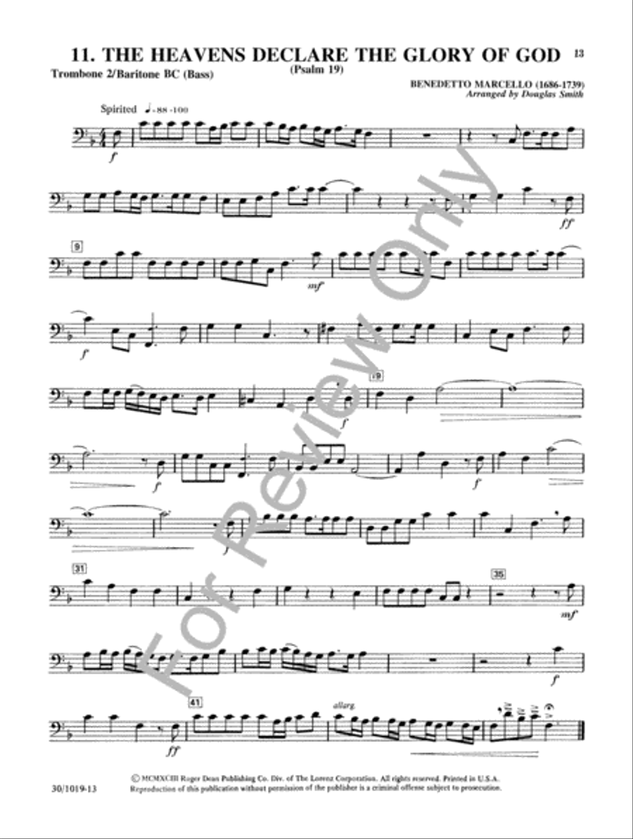 Classics for Four-Plus Brass - Trombone 2/Baritone BC Brass Ensemble scores gallery preview page 5