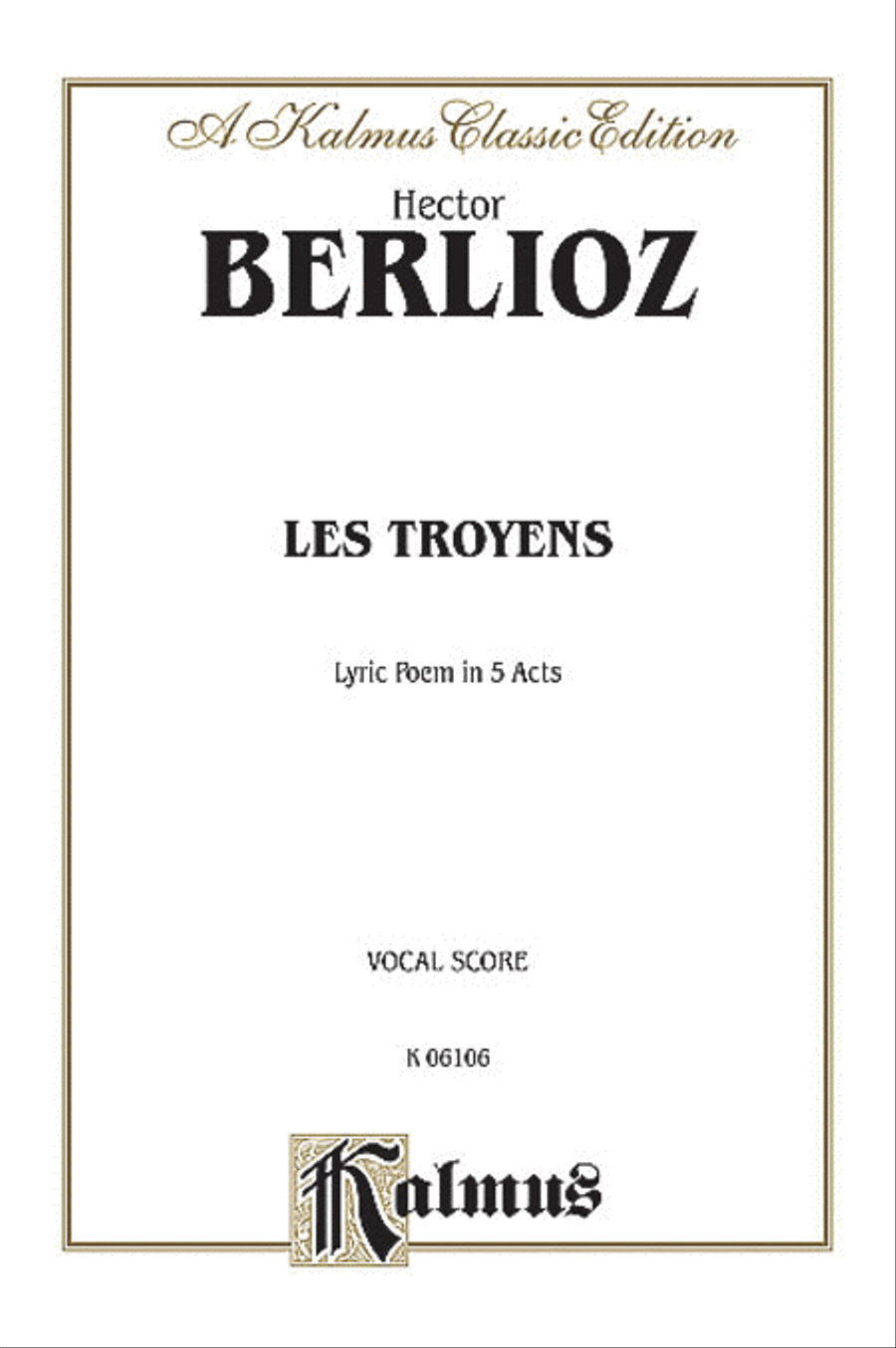 Les Troyens a Carthage Voice scores gallery preview page 1