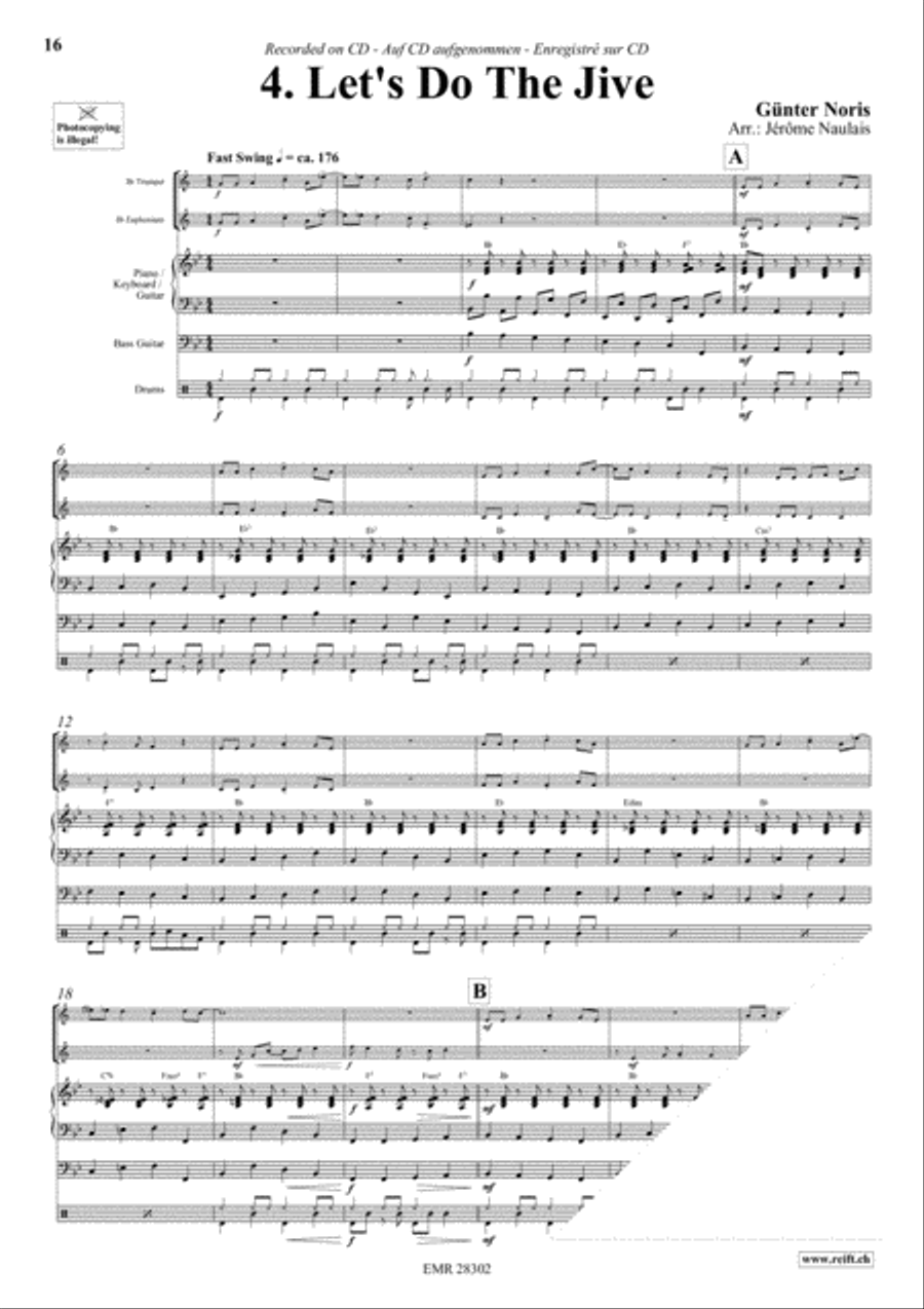 Let's Dance Volume 3 Brass Ensemble scores gallery preview page 6