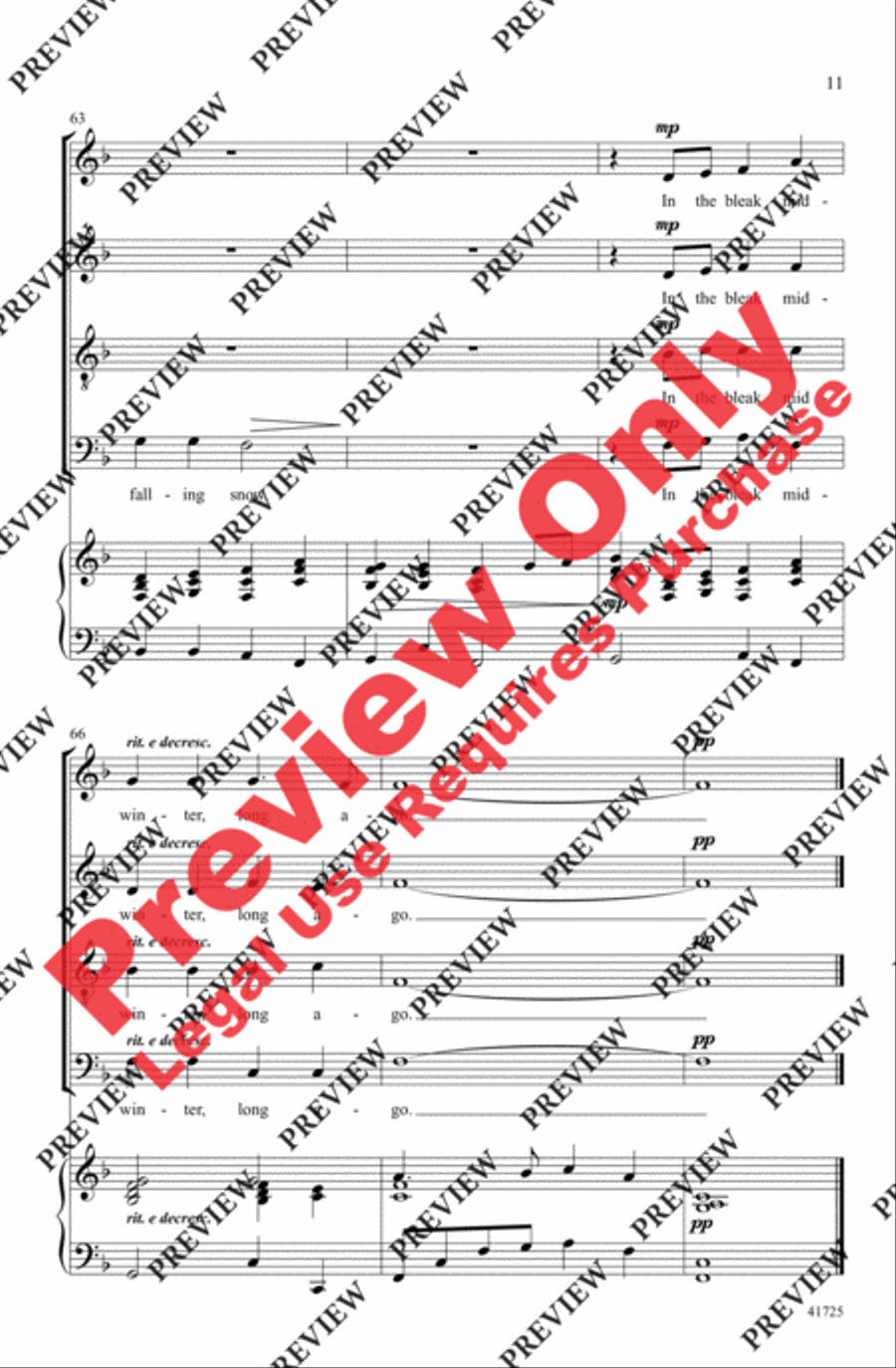 Winter Canon - SoundTrax CD (CD only) Choir scores gallery preview page 11