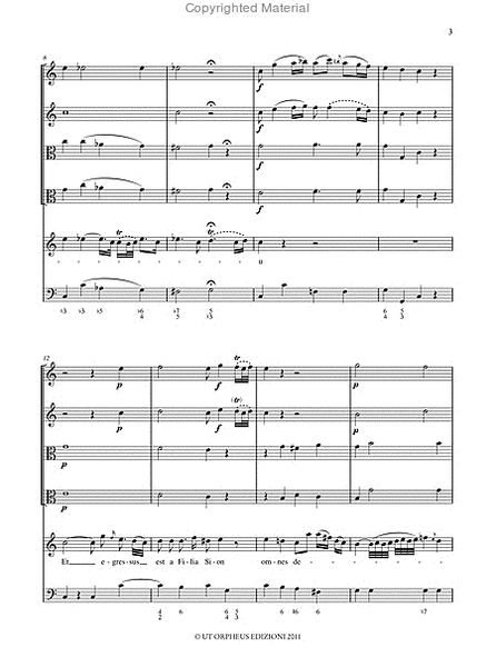 Seconda Lamentazione al Mercoledì Santo (1786) for Soprano, 2 Flutes (Treble and Tenor Recorders), 2 Violas and Continuo